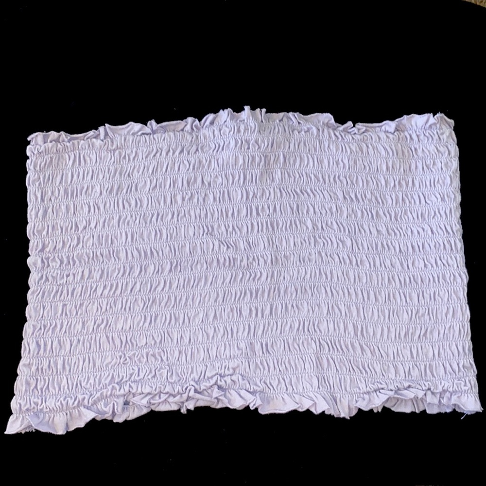 cute light purple tube top